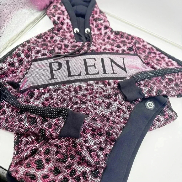 BNWT LIMITED EDITION FULL Crystal Jersey hoodie Dress - Picture 13 of 17